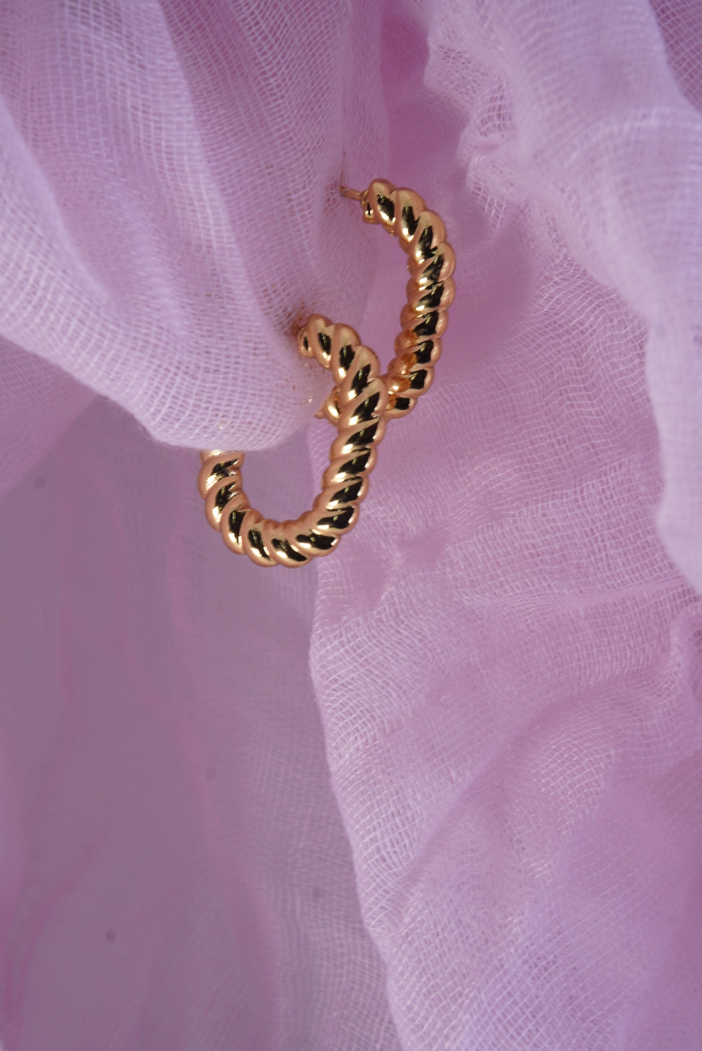 Mini Open Oval Stud Hoops