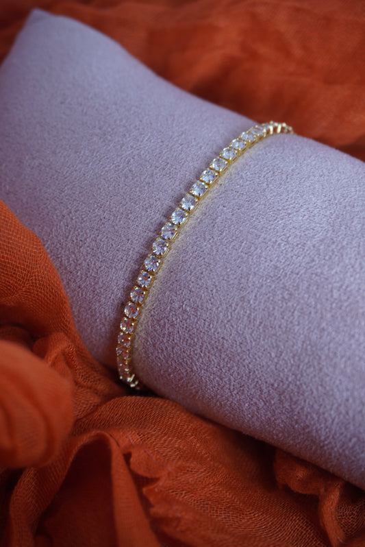 Gold Mini Tennis Bracelet