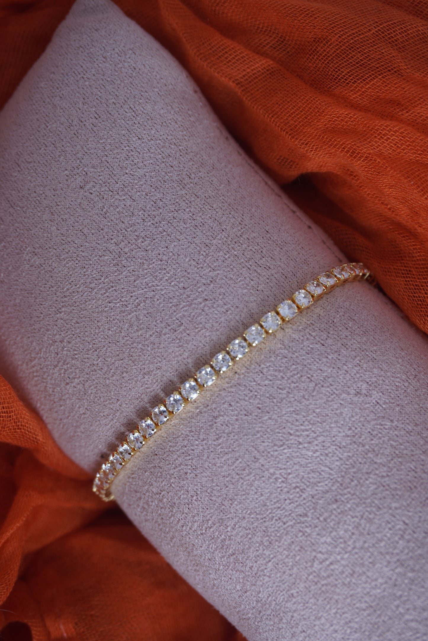 Gold Mini Tennis Bracelet
