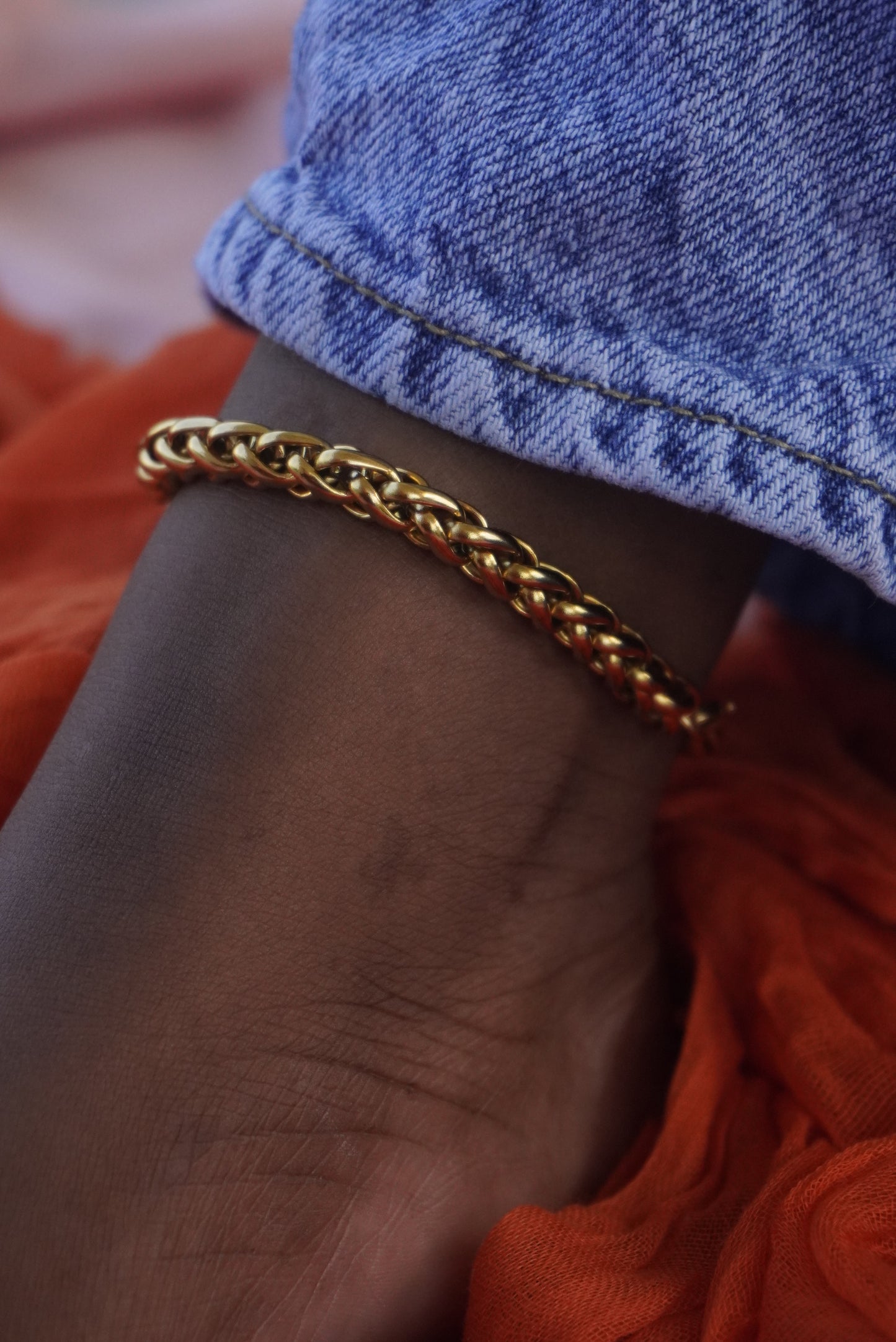 Thick Link Chain BraceAnklet
