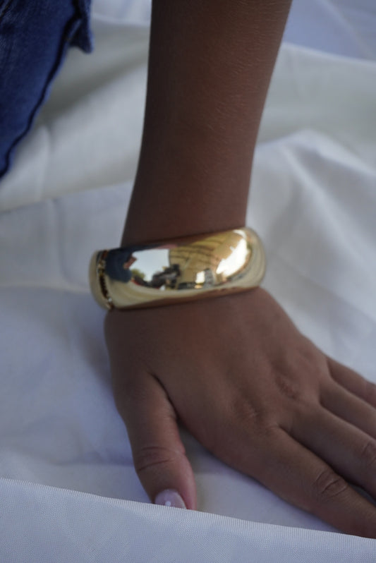 Thick Open Clip Bangle