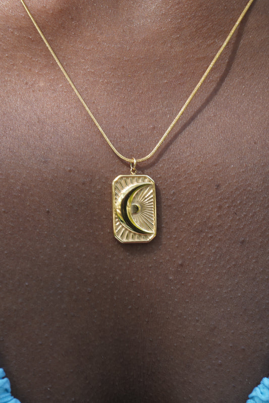 Moon Pendant Necklace