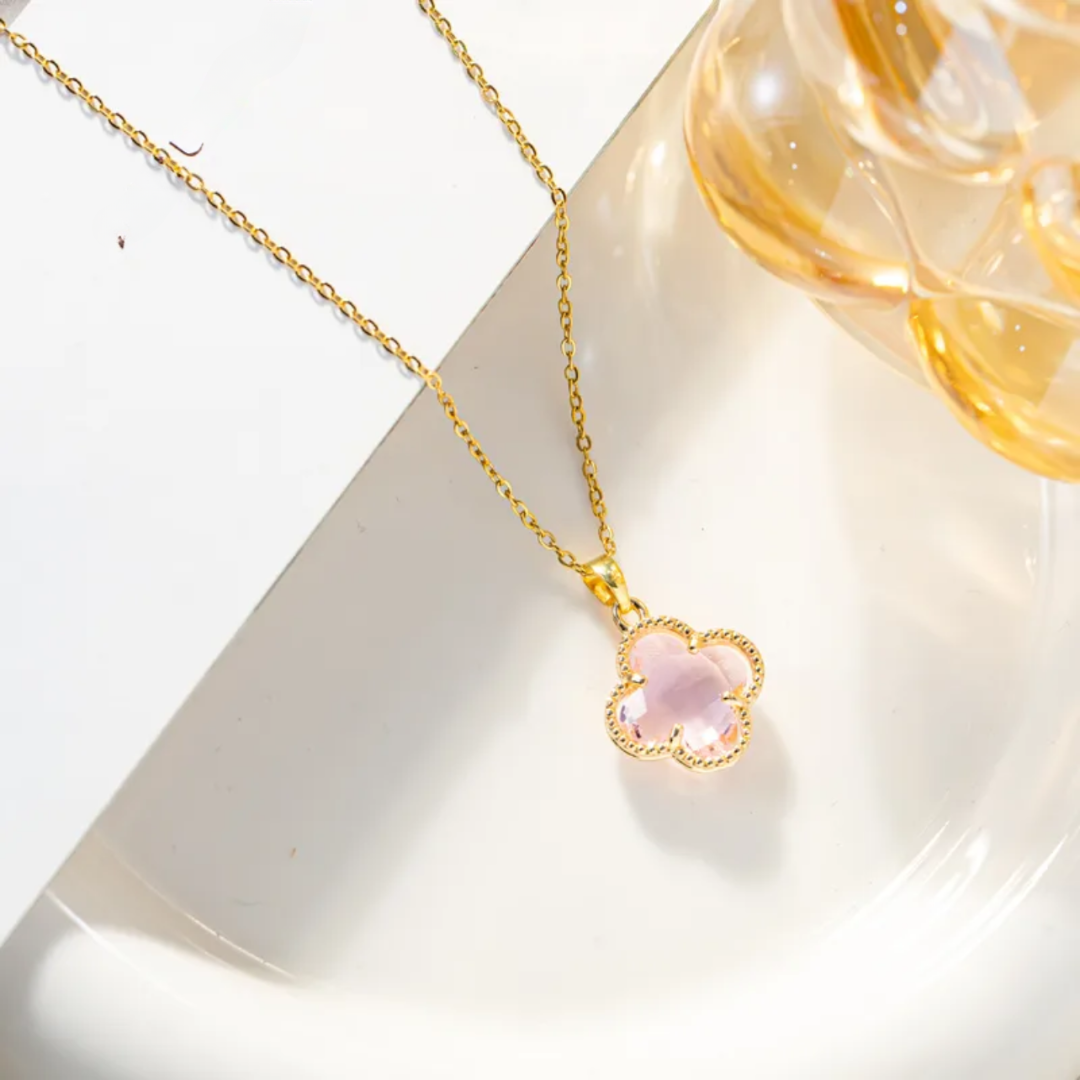 Resin Clover Necklace