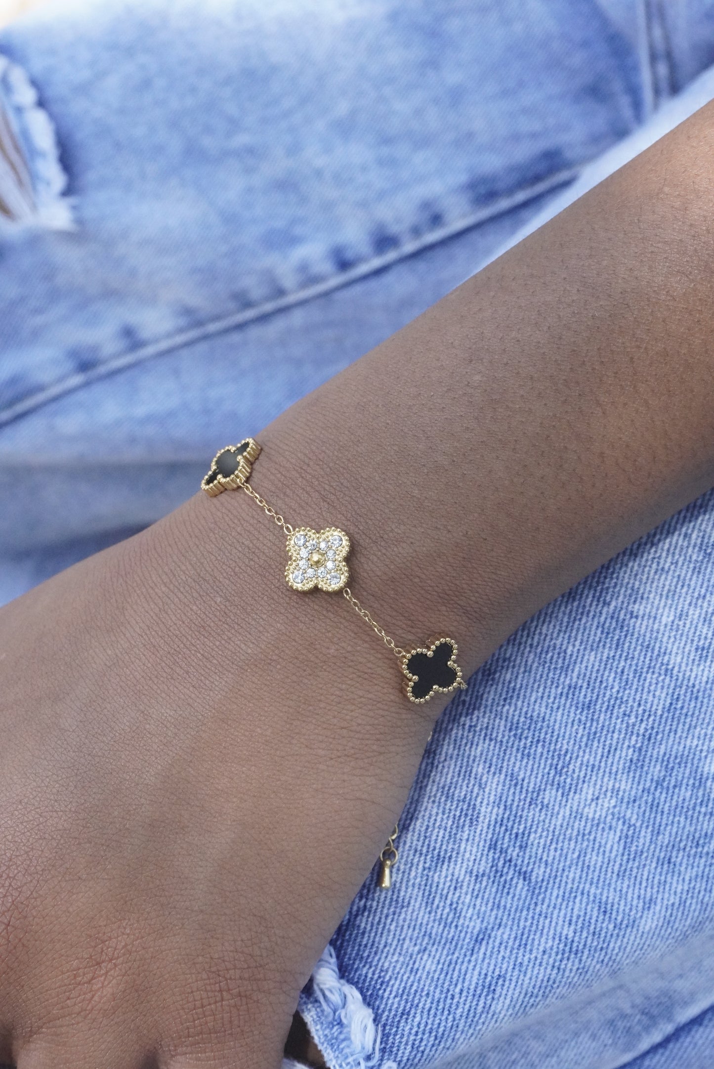 Gem Clover Bracelet