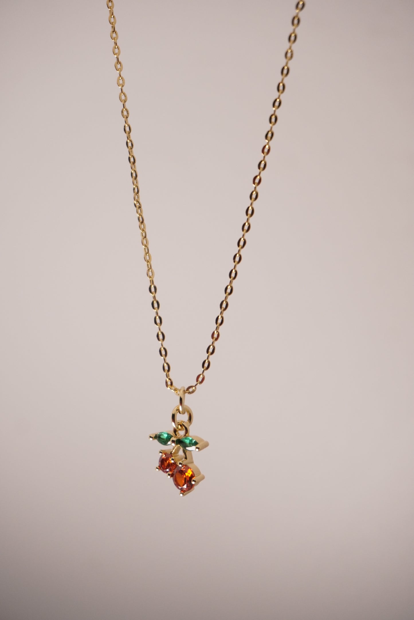 Cherry Charm Pendant Necklace