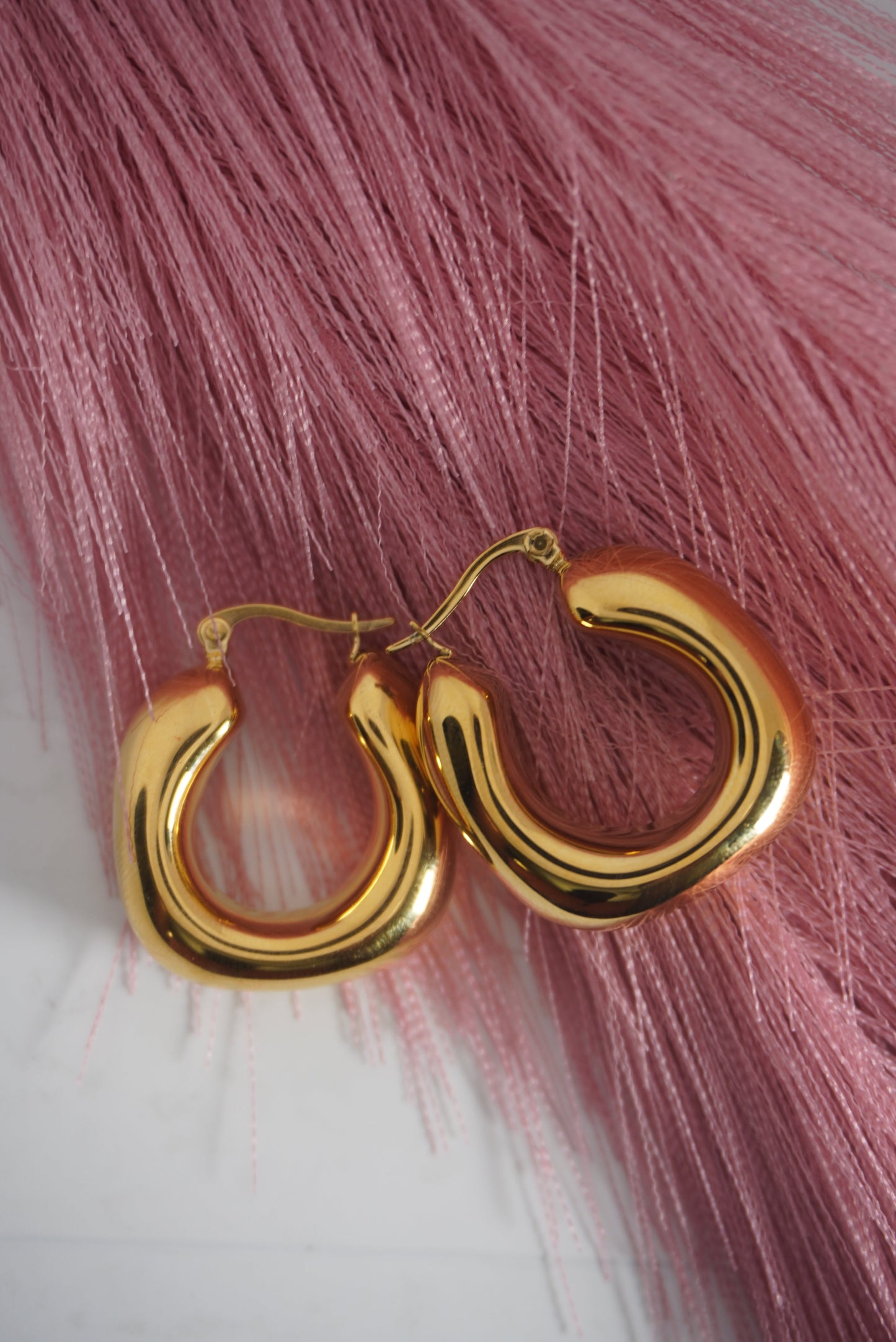 Squoval Hoop Earrings