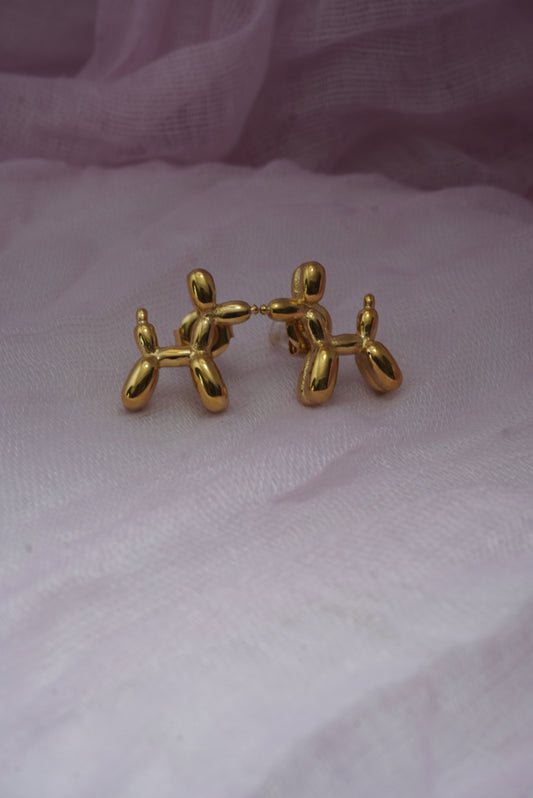 Balloon Dog Stud Earrings