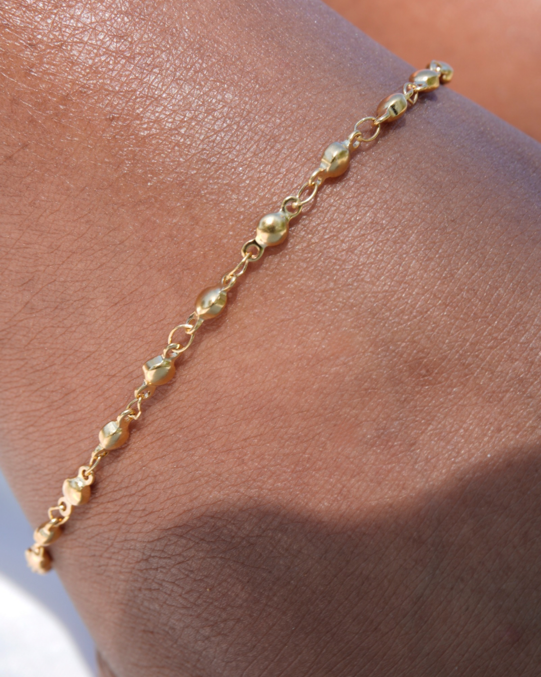 Circular Gold Anklet