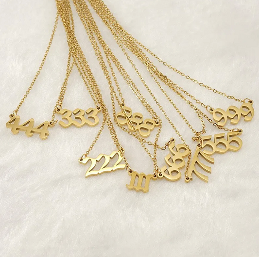 Modern Angel Number Necklace