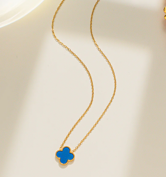 Slim Clover Colored Necklace