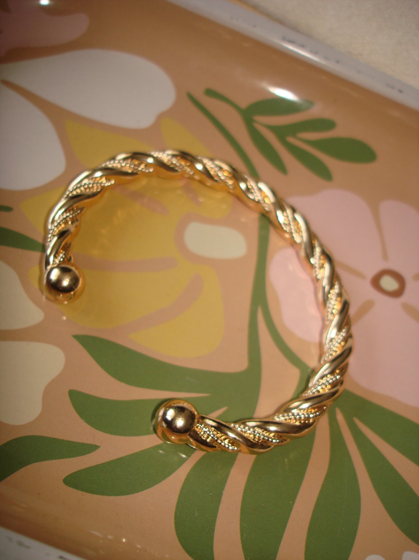 Thick Spiral Cuff Bracelet