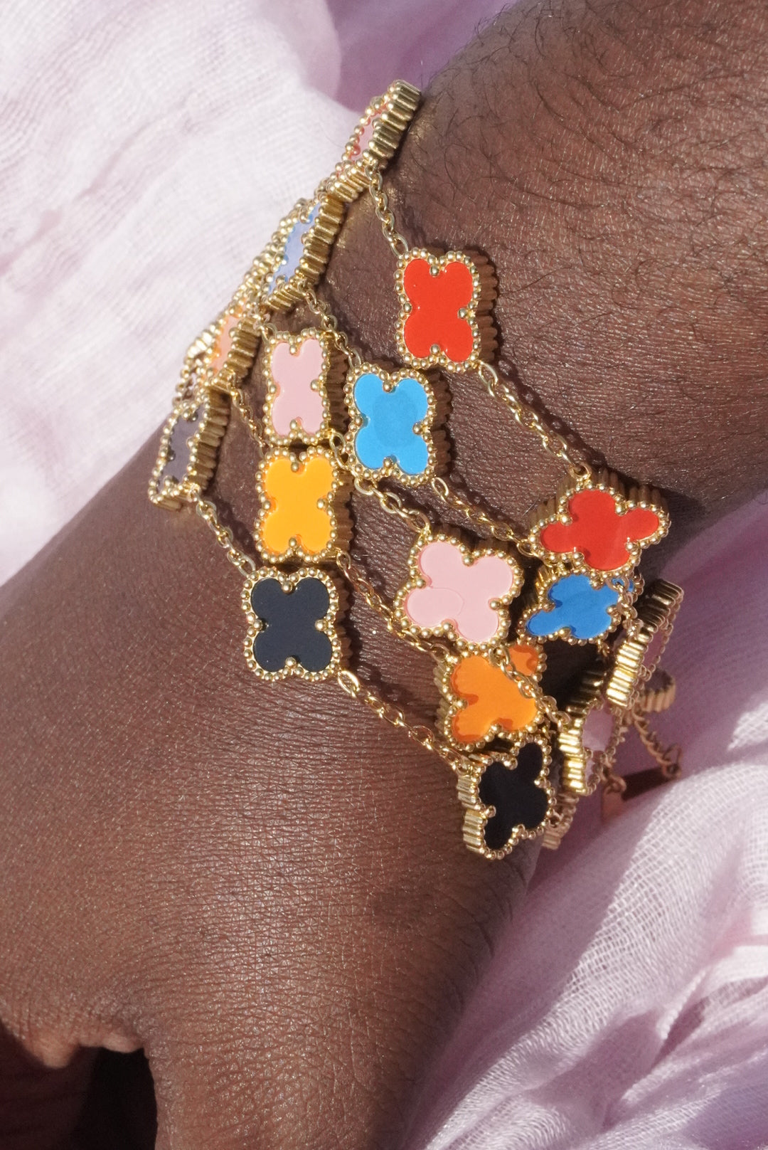 Solid Color Clover Bracelet