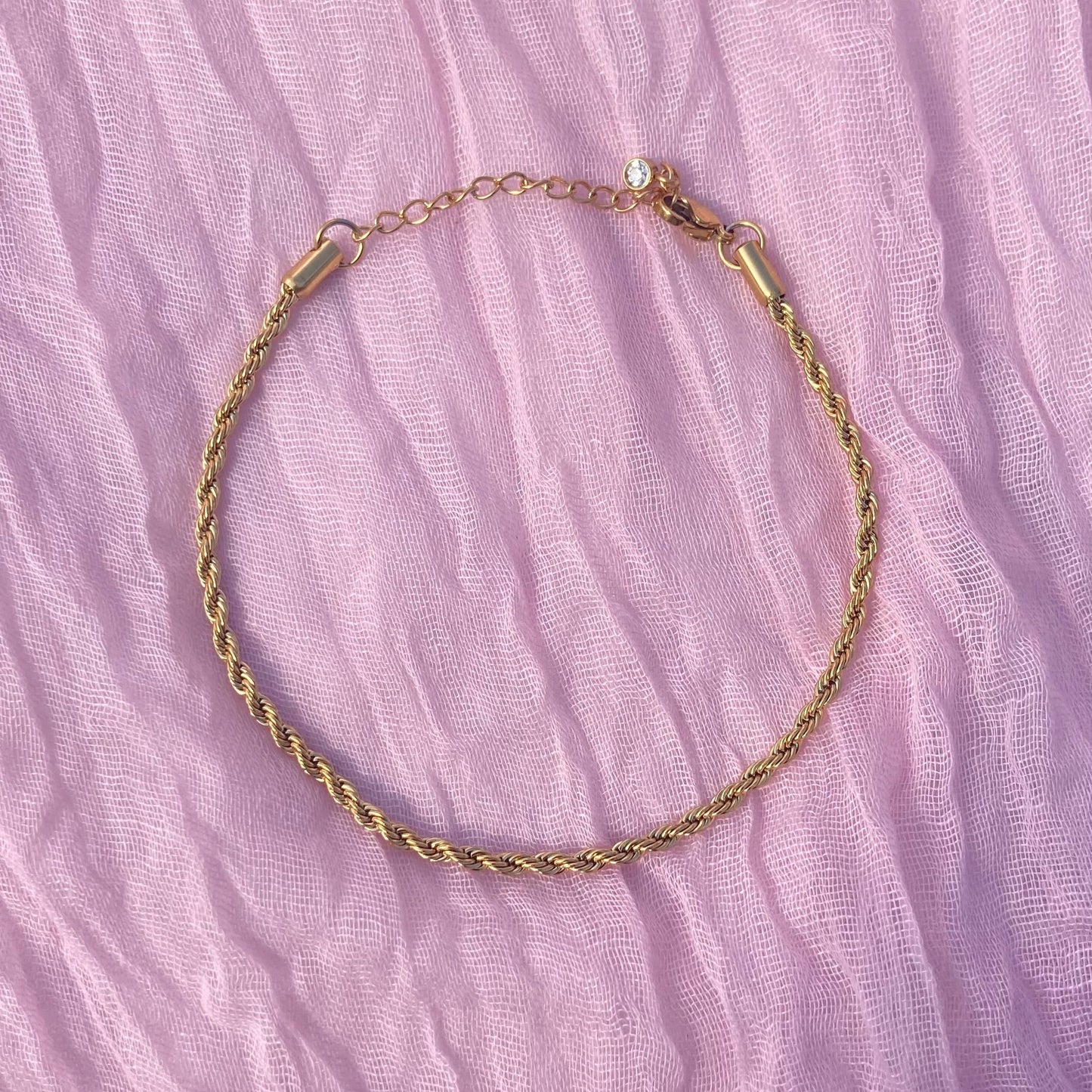 Rope Twist Chain Anklet