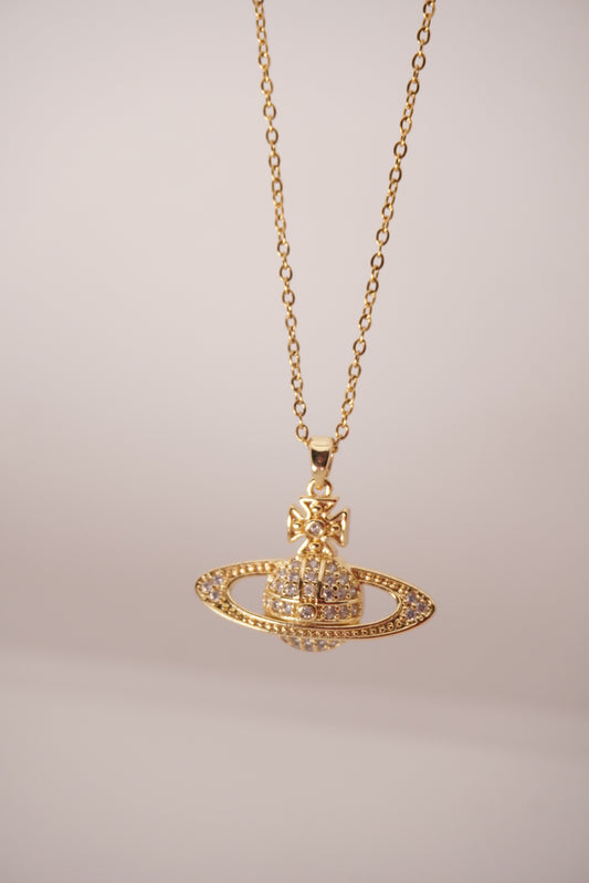 Modern Vivine Planet Necklace