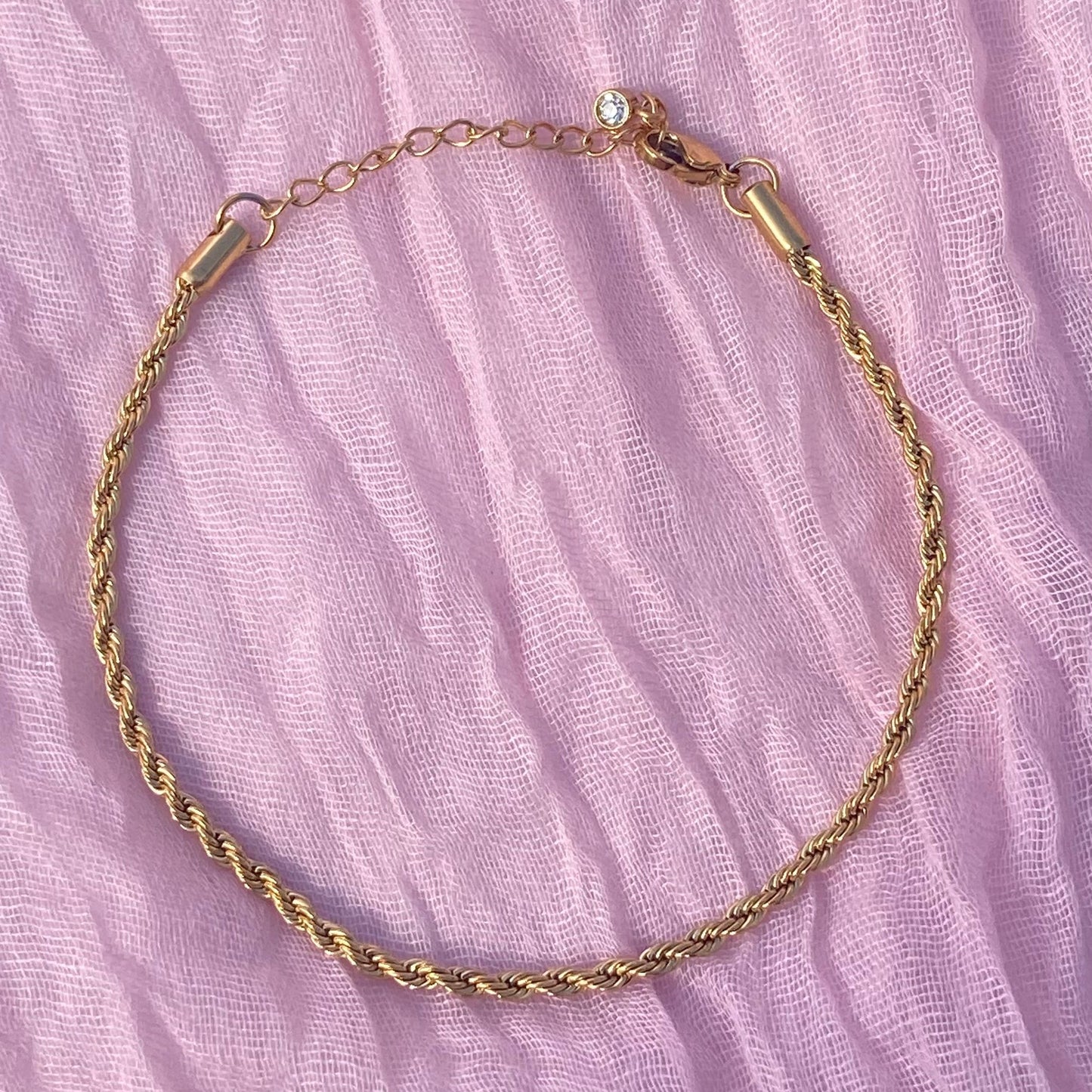 Rope Twist Chain Anklet