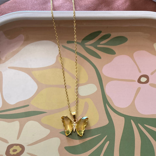 Resign Butterfly Necklace