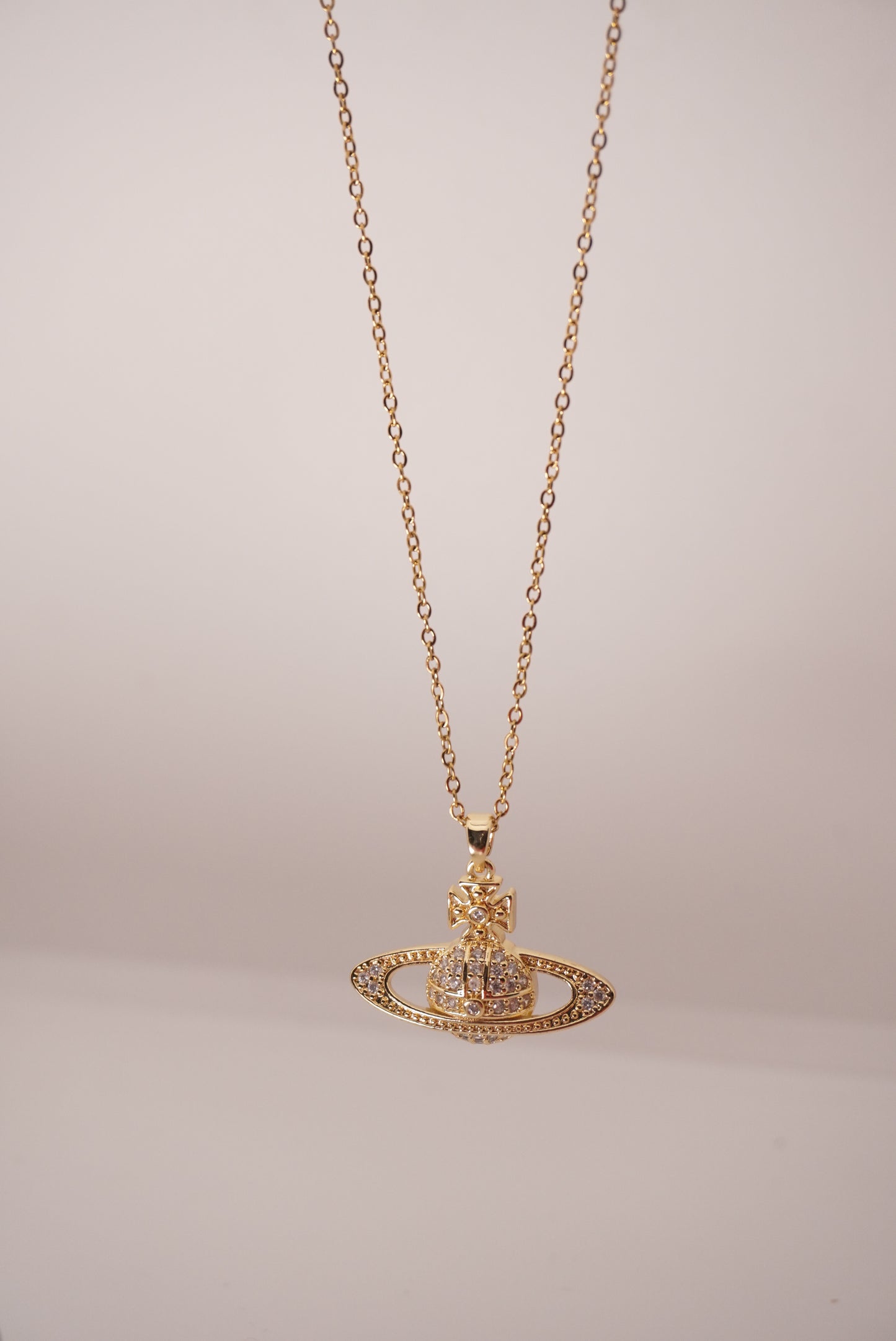 Modern Vivine Planet Necklace