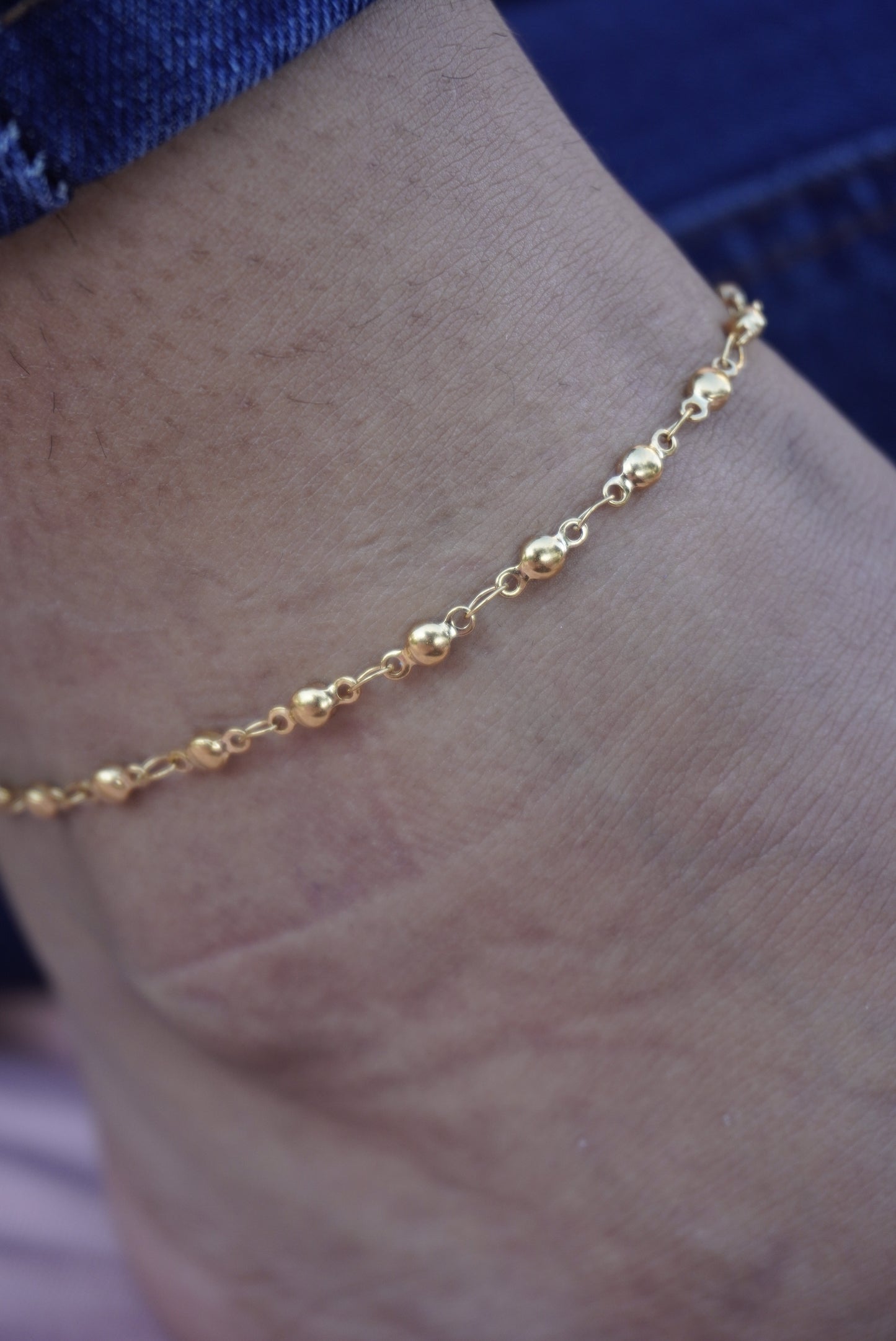 Circular Gold Anklet