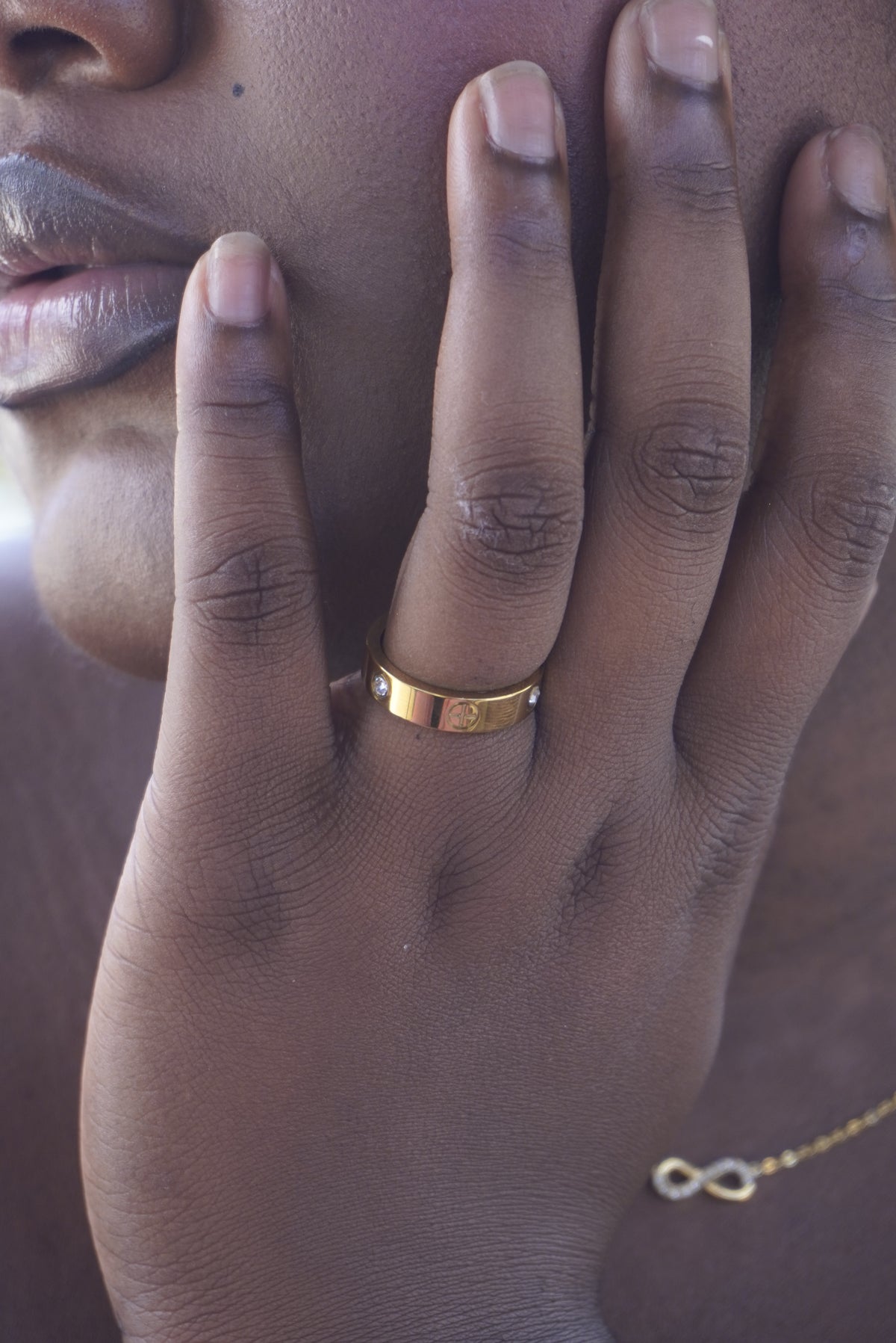 Cross Diamond Ring