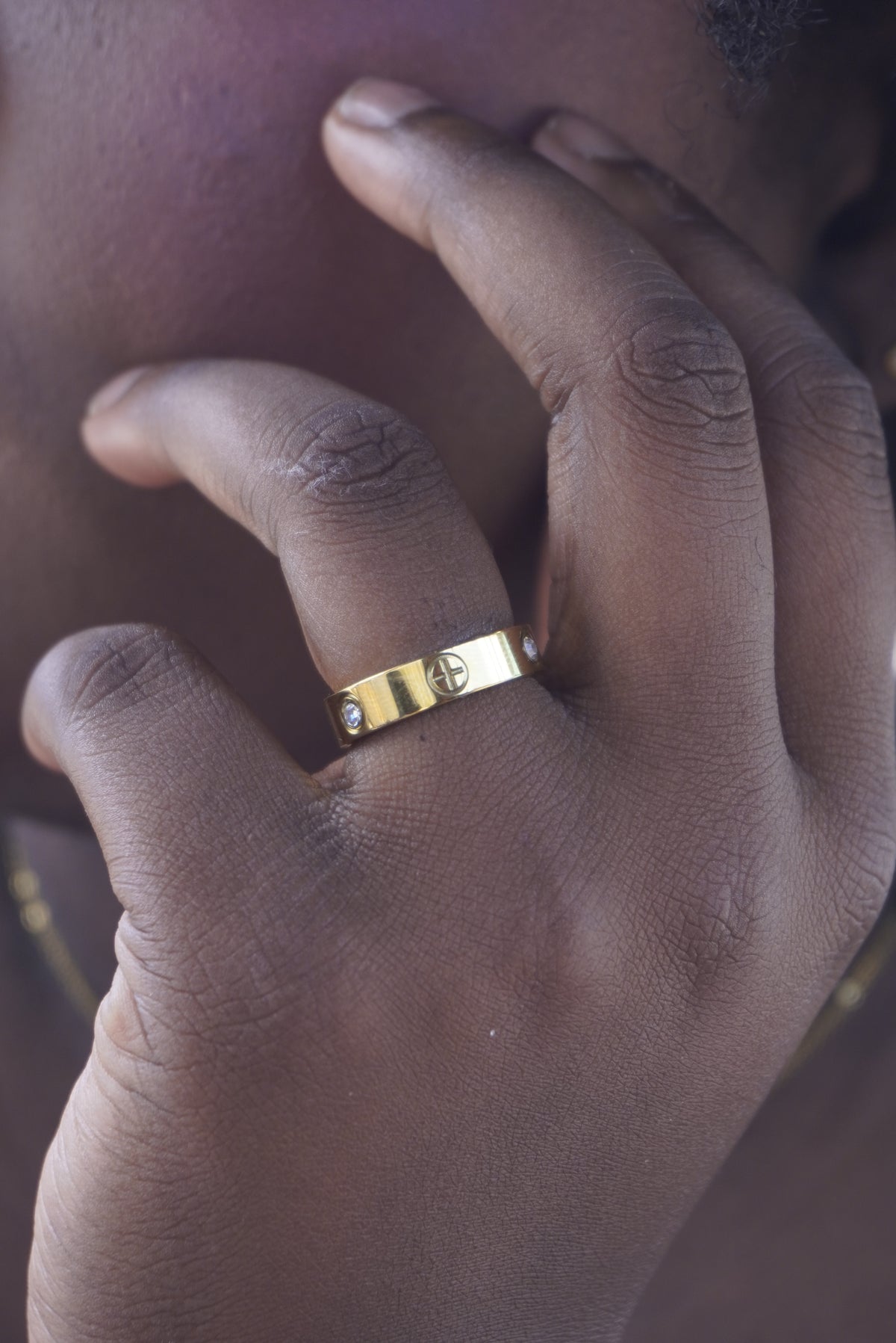 Cross Diamond Ring