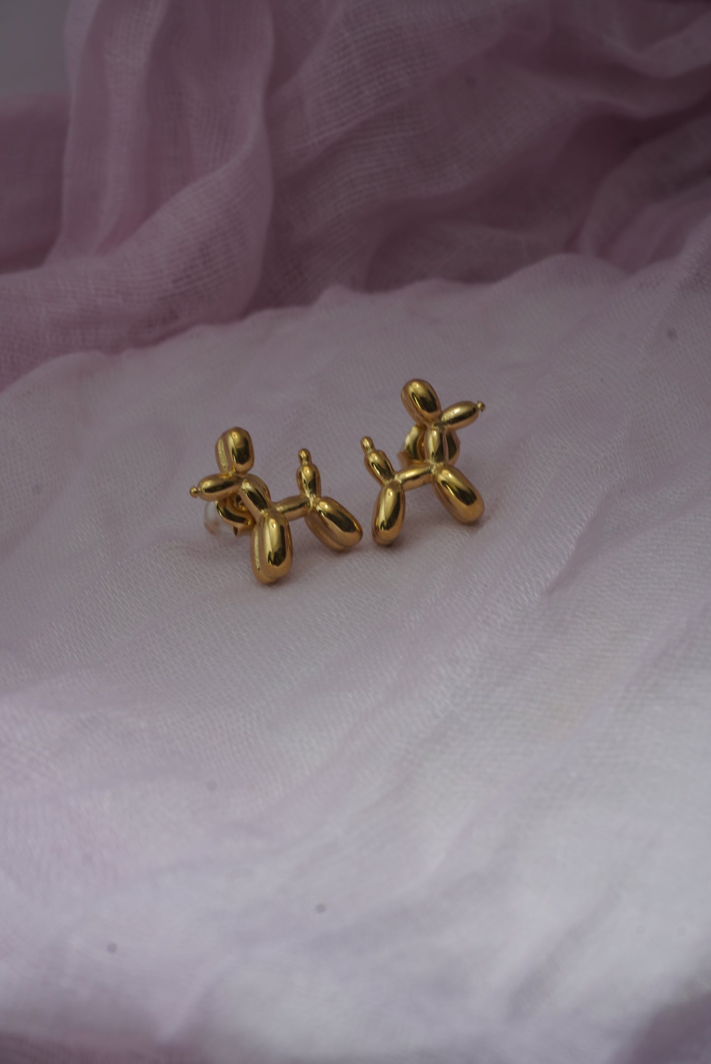 Balloon Dog Stud Earrings