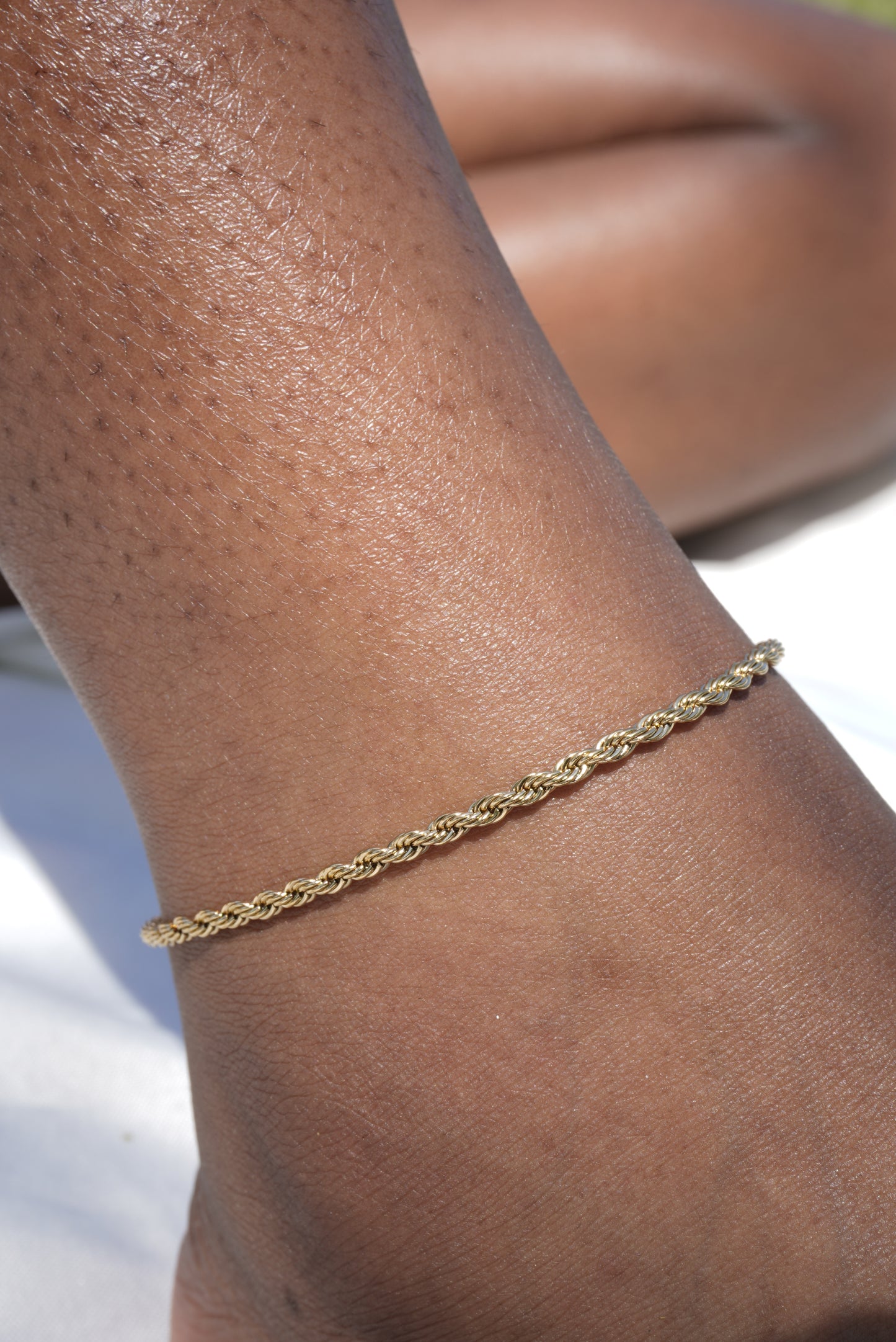 Rope Twist Chain Anklet