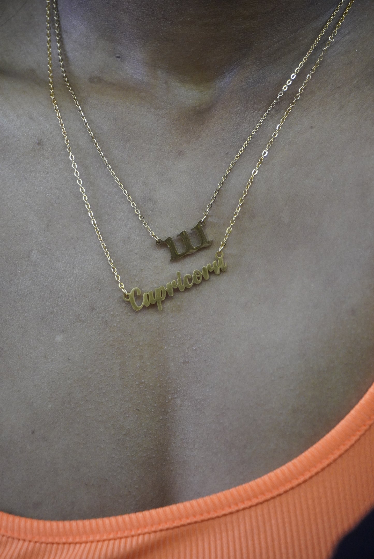 Zodiac Name Necklace