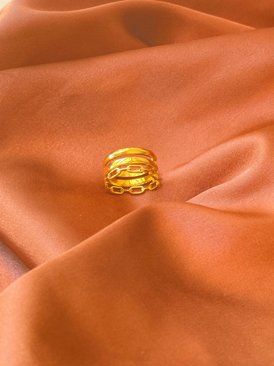 Multilayer Gold Filled Ring