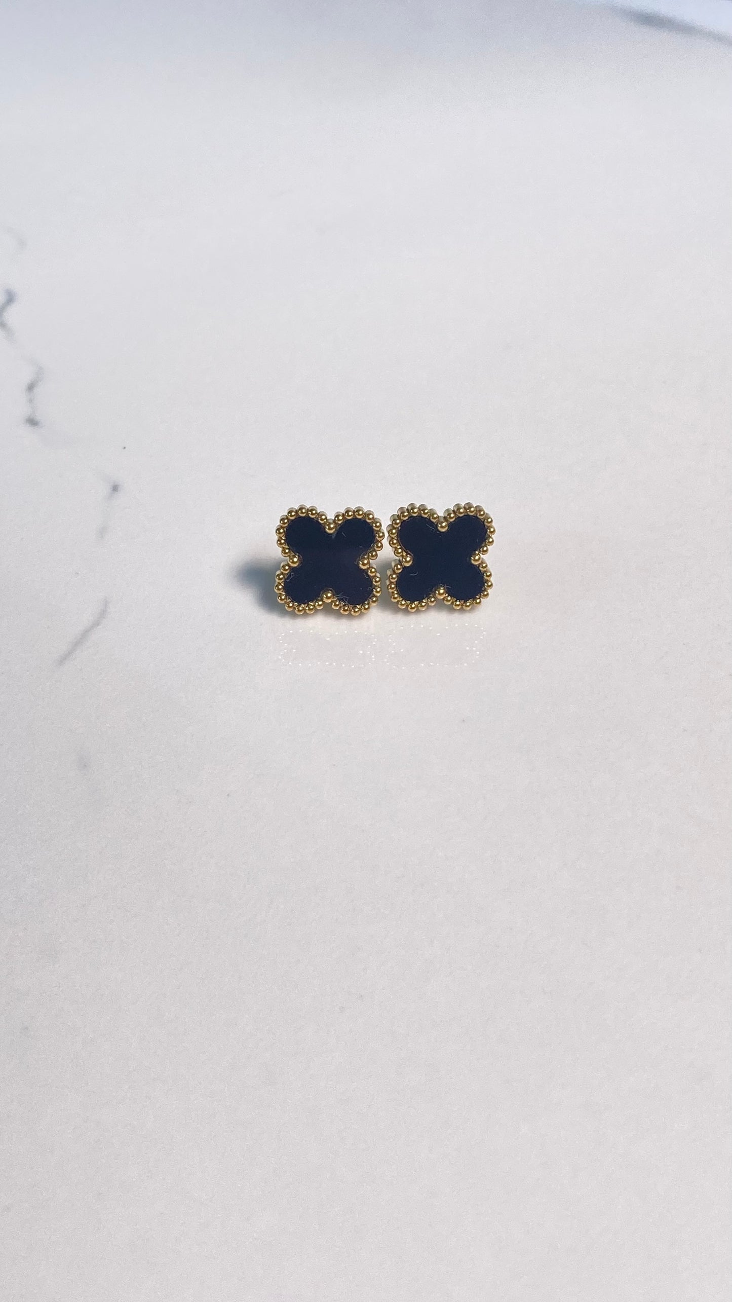 Sleek Clover Stud Earrings