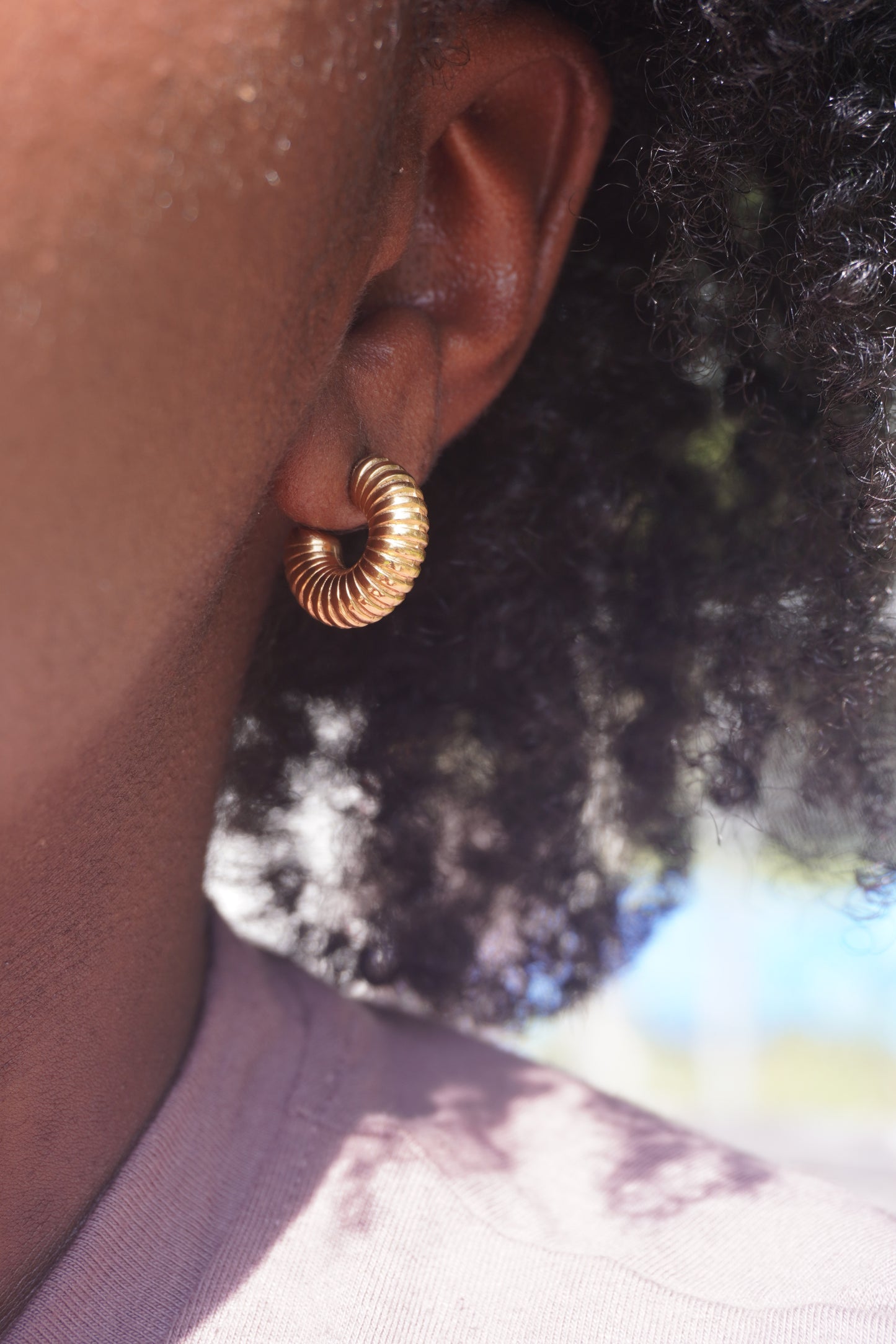 Mini Lined Stud Hoops