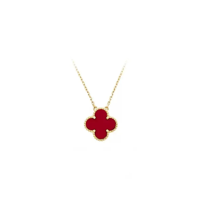 Solid Color Clover Necklace