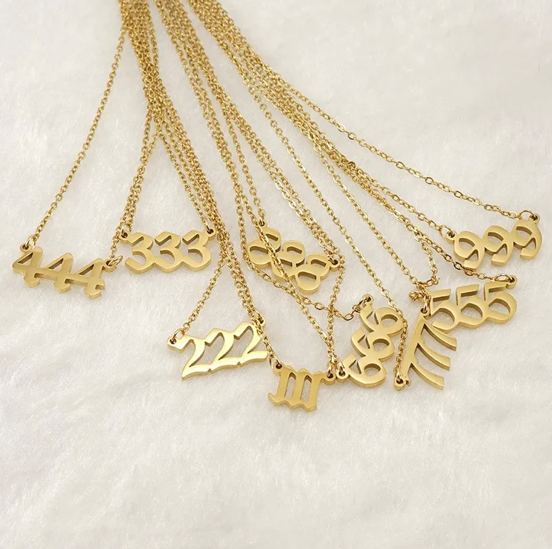 Modern Angel Number Necklace