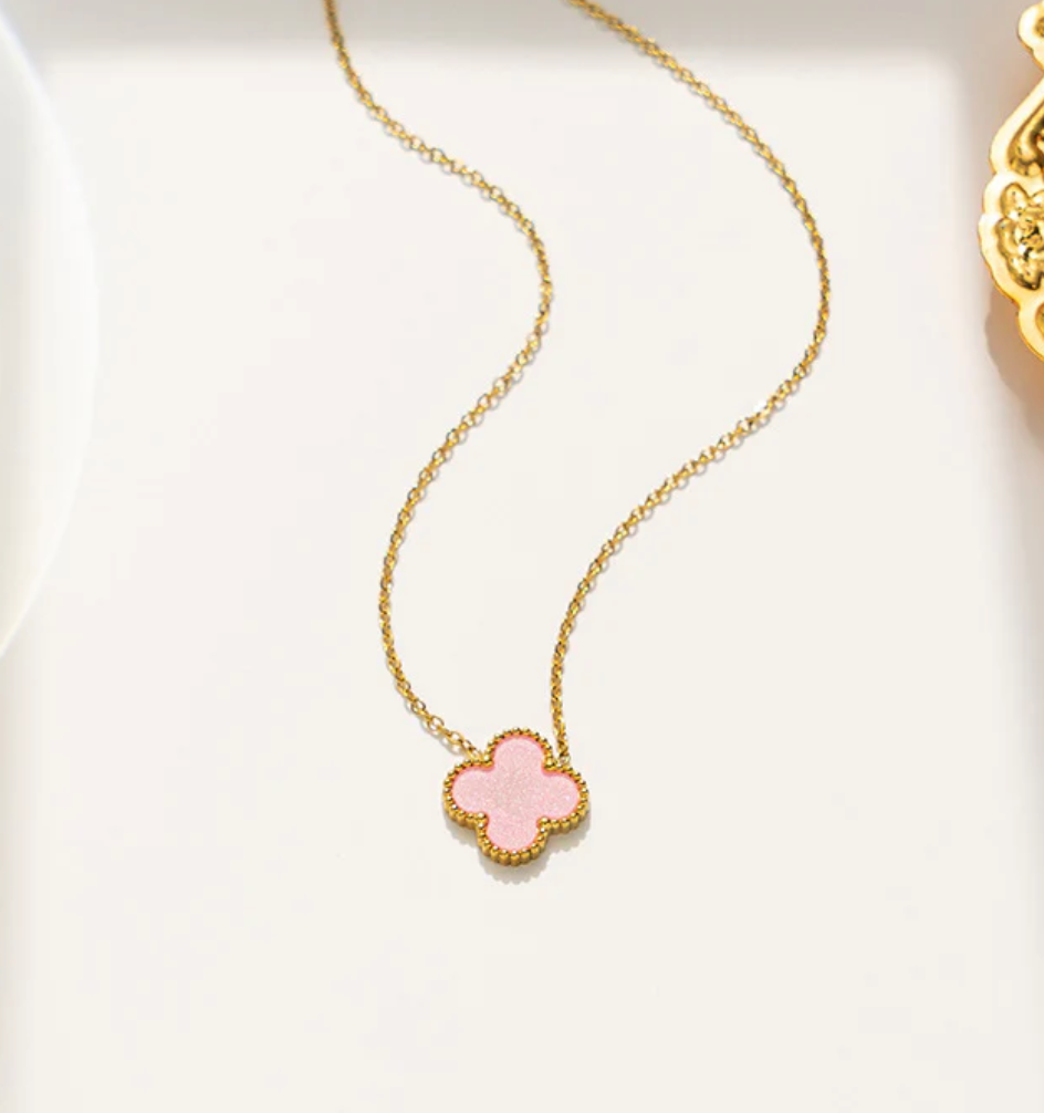 Slim Clover Colored Necklace