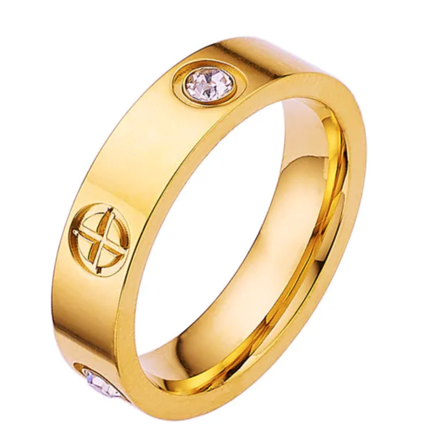 Cross Diamond Ring
