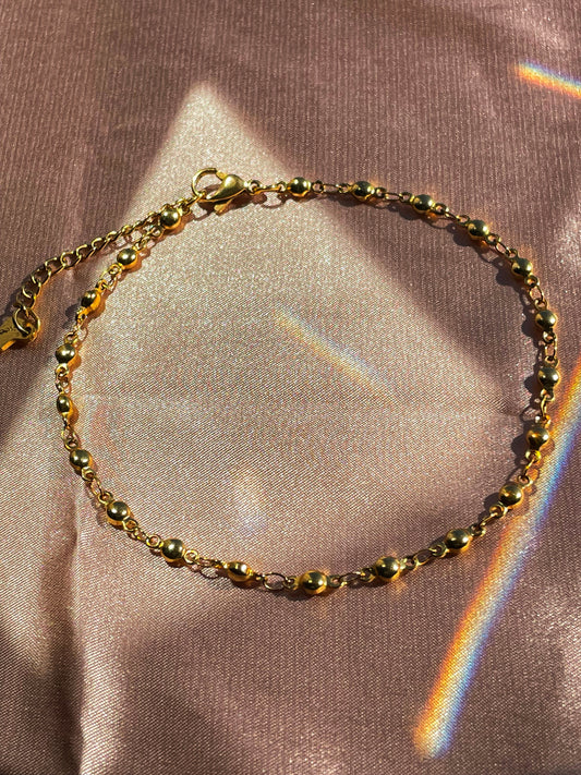 Circular Gold Anklet